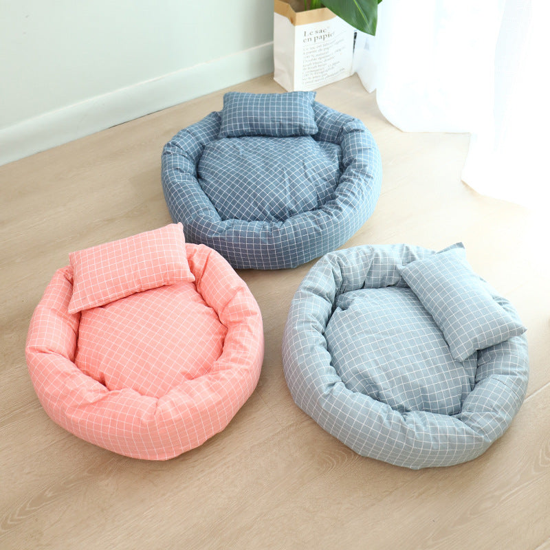 Round egg tart pet nest