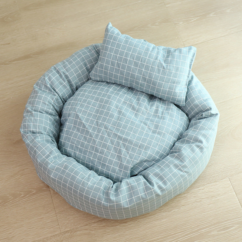 Round egg tart pet nest