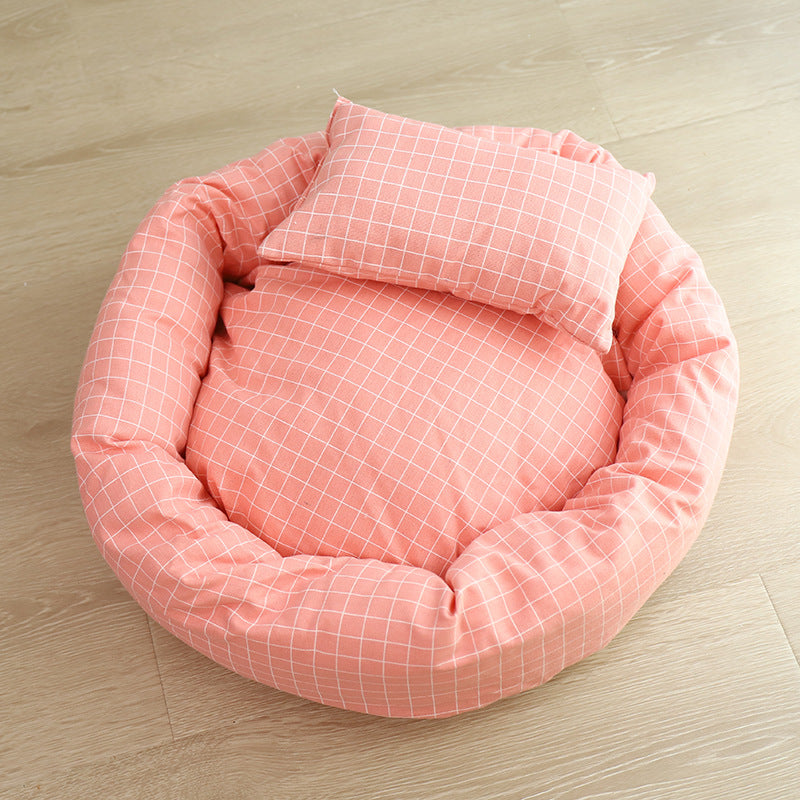 Round egg tart pet nest