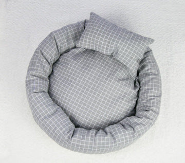 Round egg tart pet nest